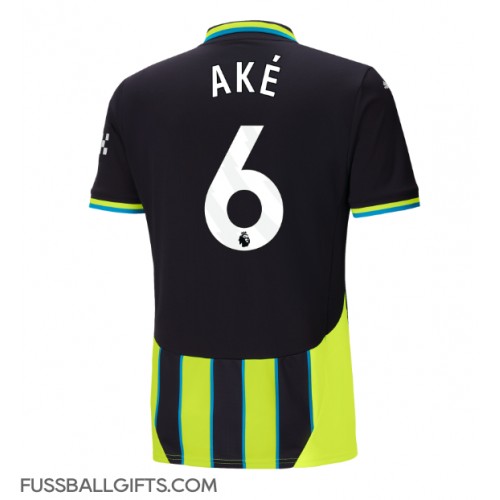 Manchester City Nathan Ake #6 Fußballbekleidung Auswärtstrikot 2024-25 Kurzarm